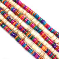 Shell Beads Flat Round DIY 6-7mm Sold Per Approx 38 cm Strand