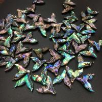 Χάντρες Shell Abalone, Abalone Shell, Ουρά γοργόνας, DIY, πολύχρωμα, 15x15mm, Sold Με PC