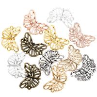 Zinc Alloy Animal Pendants Butterfly plated DIY & hollow nickel lead & cadmium free Sold By PC