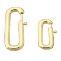 Brass Spring Ring Lukko, Messinki, kullan väri kullattu, muoti korut & tee-se-itse & erikokoisia valinnalle, kultainen, 10PC/erä, Myymät erä