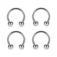 Titanium Nose Piercing Jewelry polished fashion jewelry & Unisex silver color Sold By PC