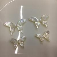 Shell-stik, Hvid Lip Shell, Butterfly, Carved, du kan DIY & forskellig størrelse for valg, hvid, Solgt af PC