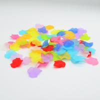Frosted Acrylic Beads, Maple Leaf, Unisex, more colors for choice, 24.50x23.70x1.70mm, Approx 745PCs/Bag, Sold By Bag