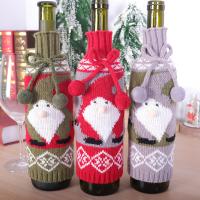 Cloth Christmas Wine Bag knit cute Sold By PC