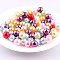 Koraliki plastikowe , Tworzywa ABS perła, Koło, DIY, dostępnych więcej kolorów, 6mm, około 200komputery/torba, sprzedane przez torba