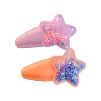 Plastic Children Hair Accessories with Zinc Alloy handmade 2 pieces & for children Sold By PC
