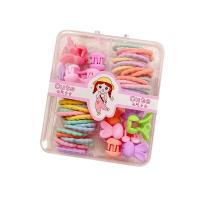 Resin Children Hair Accessories with Rubber Band for children multi-colored Sold By Box