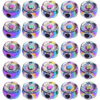 Zinc Alloy Flower Beads colorful plated DIY nickel lead & cadmium free Sold By PC