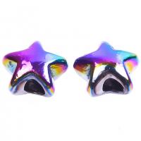 Zinc Alloy Jewelry Beads Star colorful plated DIY Sold By PC