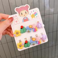 Resin Hair Jewelry Elastic with Rubber Band handmade for children multi-colored Sold By PC