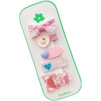 Cloth Children Hair Accessories with Resin & Zinc Alloy handmade 2 pieces & for children 50mm Sold By Set