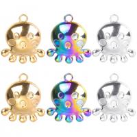 Stainless Steel Animal Pendants 304 Stainless Steel Octopus Vacuum Ion Plating Unisex Sold By PC