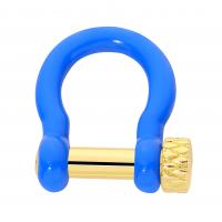 Zinc Alloy Carabiner Key Ring Letter U gold color plated DIY & stoving varnish nickel lead & cadmium free Sold By PC