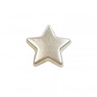 Spray Painted Acrylic Beads, ABS Plastic Pearl, Star, DIY & different size for choice, white, Sold By Bag
