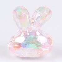 Miracle Acrylic Beads Rabbit plated DIY Approx Sold By Bag