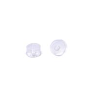 Plastic Ear Nut Component Hamburg DIY clear Sold By PC