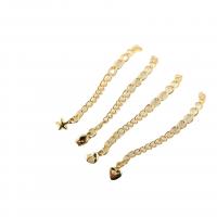 Brass Extender Chain 14K gold plated DIY nickel lead & cadmium free Length Approx 1.96 Inch Sold By PC