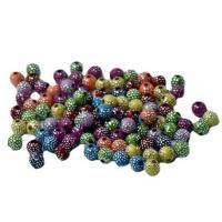 Pevné Barva Akrylové korálky, Akryl, Kolo, DIY & různé velikosti pro výběr, smíšené barvy, Prodáno By Bag