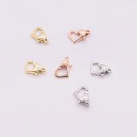 925 Sterling Silver Lobster Claw Clasp Heart plated DIY Approx 1mm Sold By PC