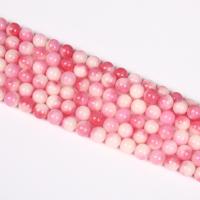 Dyed Marble Beads Round polished DIY pink Sold Per Approx 14.96 Inch Strand
