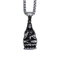 Titanium Steel Pendants Guanyin anoint fashion jewelry & Unisex 32mm Sold By PC
