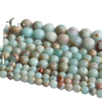 Shoushan Stone Perla, Krug, uglađen, možete DIY & različite veličine za izbor, miješana boja, Prodano Per Približno 39 cm Strand