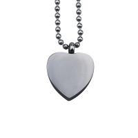 Titanium Steel Pendants Heart polished 25mm Sold By PC