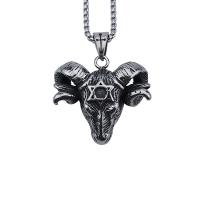 Titanium Steel Pendants Sheep anoint punk style & for man 42mm Sold By Pair