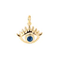Cubic Zirconia Micro Pave 925 Sterling Silver Pendant Eye plated & micro pave cubic zirconia & for woman Sold By PC