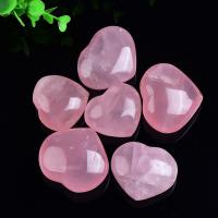 Rose Quartz Decoration Heart polished for home and office Sold By PC