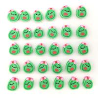 Polymer Clay Beads DIY green 10mm Approx Sold By Bag