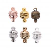 Zinc Alloy Magnetic Clasp Brass Round plated DIY nickel lead & cadmium free Sold By PC