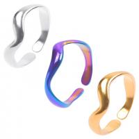 Titanium Steel Finger Ring Vacuum Ion Plating fashion jewelry & for woman US Ring Sold By PC