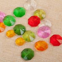 Transparent Acrylic Beads Octagon DIY & 1/1 loop Sold By Bag