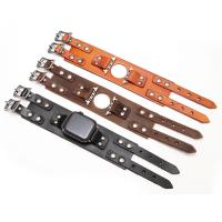 Watch Bands Cowhide with Zinc Alloy for apple watch & Unisex Length Approx 27.5 cm Sold By PC