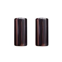 Perles obsidienne noire, pilier, poli, DIY, noire, 8x18mm, Environ 21PC/brin, Vendu par brin