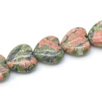 Koraliki z kameniem szlachetnym, Kamień szlachetny, Serce, obyty, DIY & do wyboru różne materiały, dostępnych więcej kolorów, 20mm, sprzedawane na około 7.3 cal Strand
