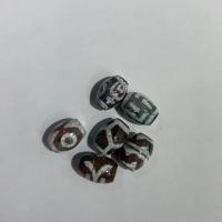 Prirodni Tibetanski Agate Dzi perle, Tibetanski ahat, Drum, možete DIY, 10x14mm, 10računala/Torba, Prodano By Torba