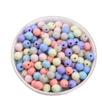 Jelly Style Acrylic Beads Round DIY mixed colors Sold By Bag
