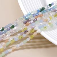 Teardrop Krystal perler, du kan DIY & facetteret, flere farver til valg, 3x4mm, Ca. 95pc'er/Strand, Solgt af Strand