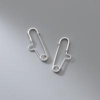 925 Sterling Silver Safety Pin plated Sold By PC