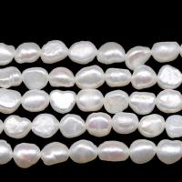 Keishi ferskvandskulturperle Beads, Ferskvandsperle, forskellig størrelse for valg, hvid, Solgt Per Ca. 36-38 cm Strand
