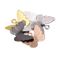 Zinc Alloy Animal Pendants Butterfly plated DIY nickel lead & cadmium free Approx 1.5mm Sold By PC