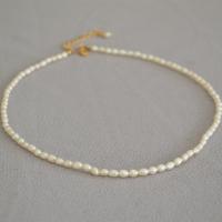 Catene collana in ottone con perle d'acquadolce, perla d'acquadolce coltivata naturalmente, gioielli di moda & per la donna, bianco, 430mm, Venduto da PC