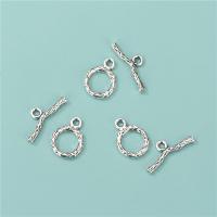 925 Sterling Silver Toggle Clasp DIY silver color 11.5mm 20mm Sold By Set