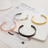 Zinc Alloy Cuff Bangle plated fashion jewelry & for woman nickel lead & cadmium free 8mm Inner Approx 65mm Sold By PC