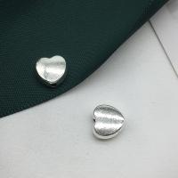 Contas de coração de liga de zinco, banho de cor prata antiga, DIY, 9x9mm, Buraco:Aprox 1.6mm, 200PCs/Lot, vendido por Lot