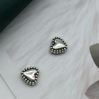 Zinc Alloy Heart Beads antique silver color plated DIY Approx 1.5mm Sold By Lot