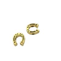 Cink Alloy zan perle, Potkove, antička zlatna boja pozlatom, možete DIY, 9x10mm, Rupa:Približno 2mm, 200računala/Lot, Prodano By Lot