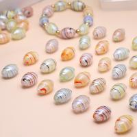 Unutarnji Twist lampwork perle, Staklene perle, Oval, možete DIY, više boja za izbor, 12x18mm, Prodano By PC